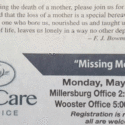 Missing Mom Program Offered At Ohio’s Hospice LifeCare