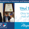 Ohio’s Hospice Volunteer Inducted Into Ohio Veterans Hall Of Fame