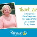 Volunteer Pam Stephens Celebrates 43 Years Of Service To Ohio’s Hospice Of Dayton￼