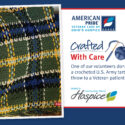 Crafted With Care: Volunteer Crochets U.S. Army Throw For A Veteran Patient 