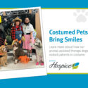 Animal-Assisted Therapy Volunteers Dressed In Costumes For Halloween Bring Joy To Patients