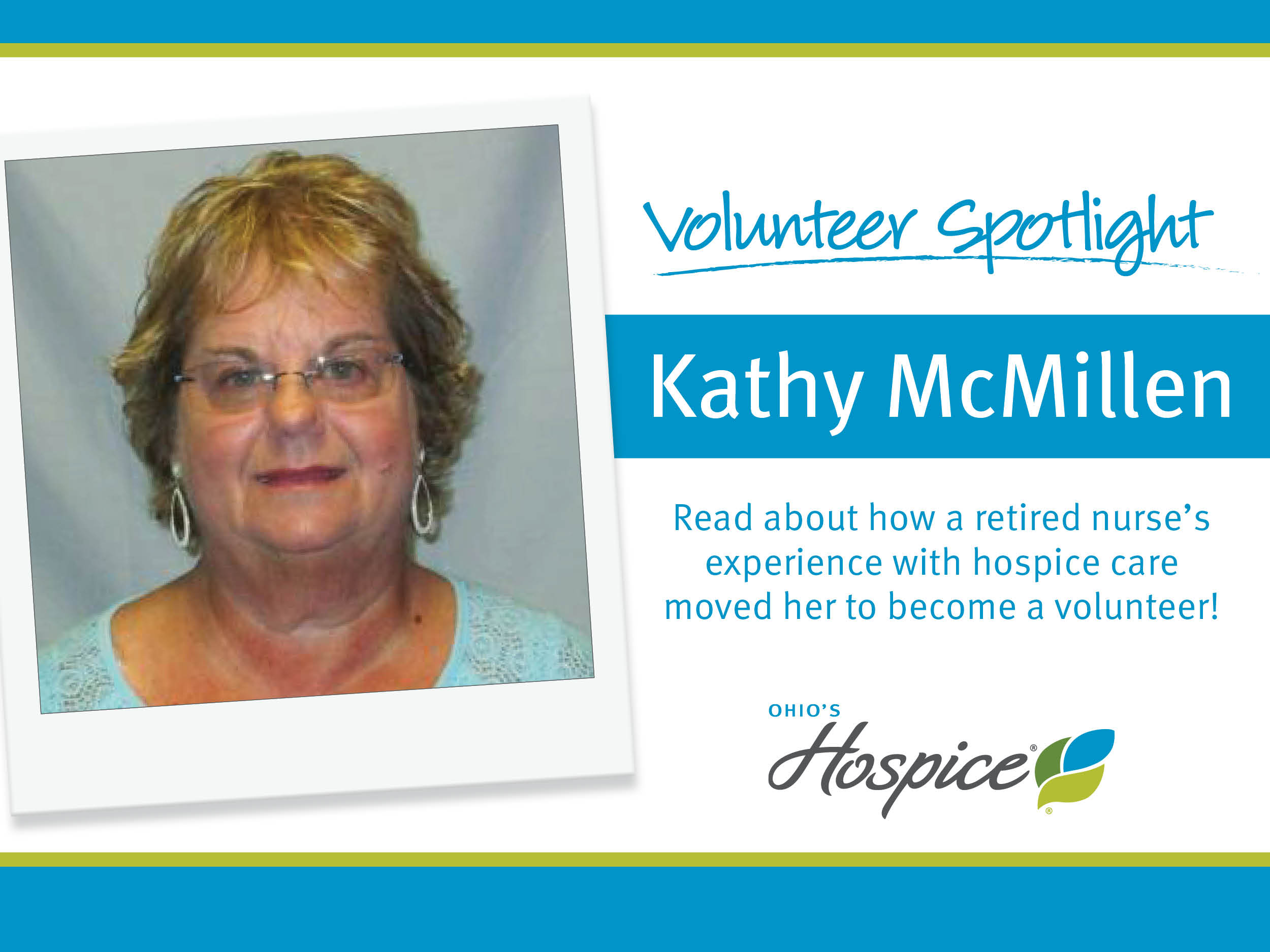 Volunteer Kathy McMillen