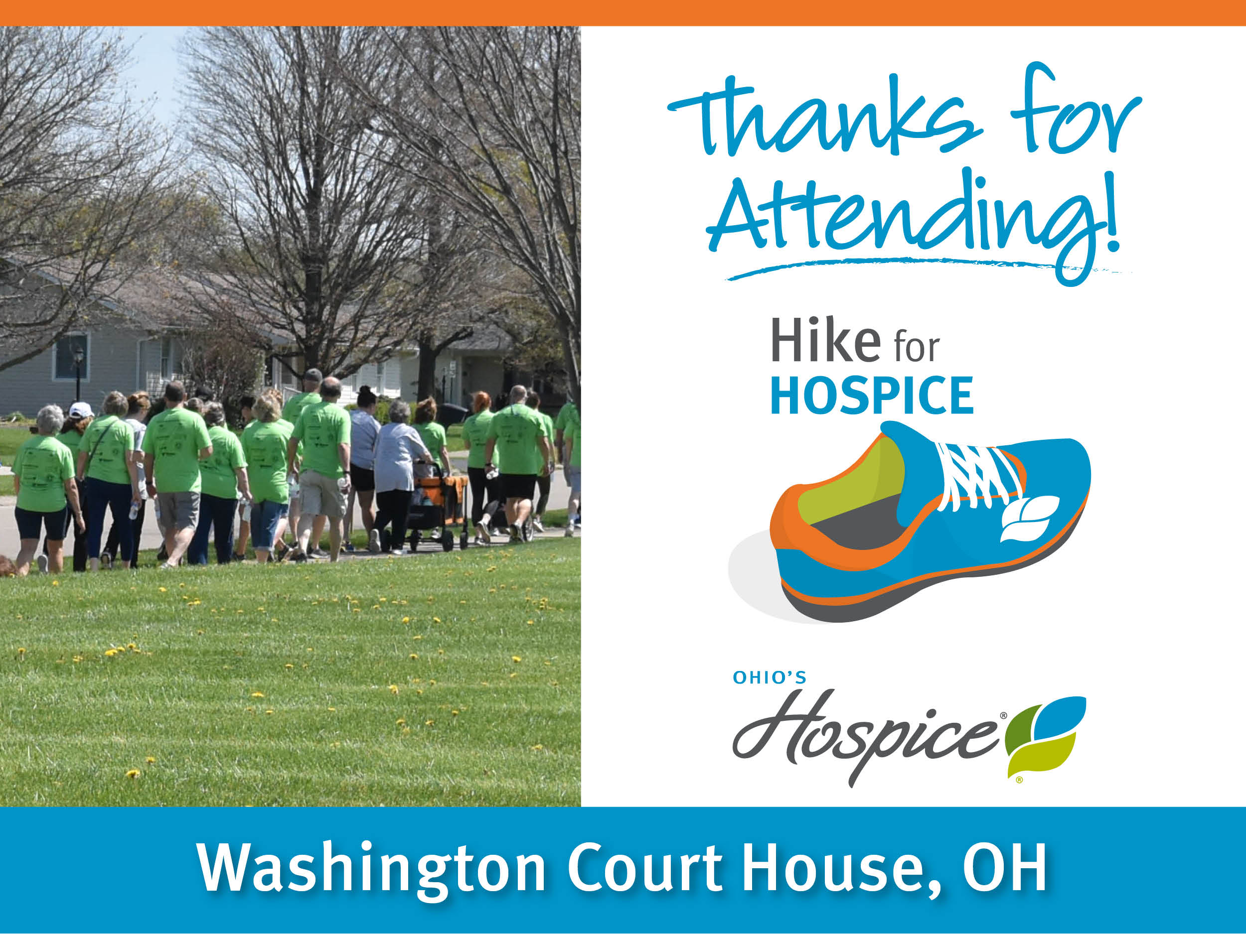 Thanks for attending Hike for Hospice