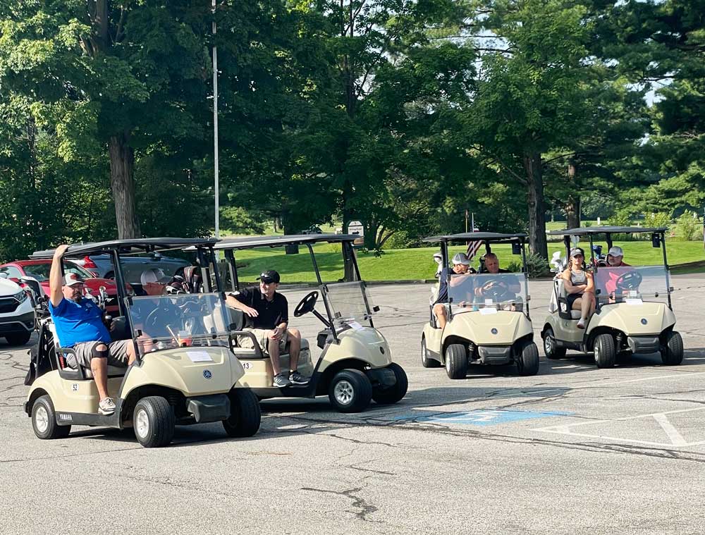 Golf Classic 2024 Teams on golf carts