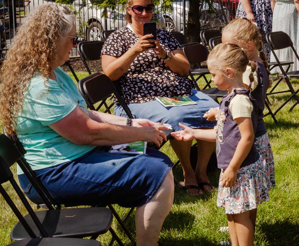 Butterfly Release Newark little girls