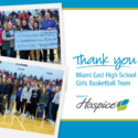 Miami East Girls’ Basketball Team Raises Over $20,000 For Ohio’s Hospice Through Hoops For Hope Initiative