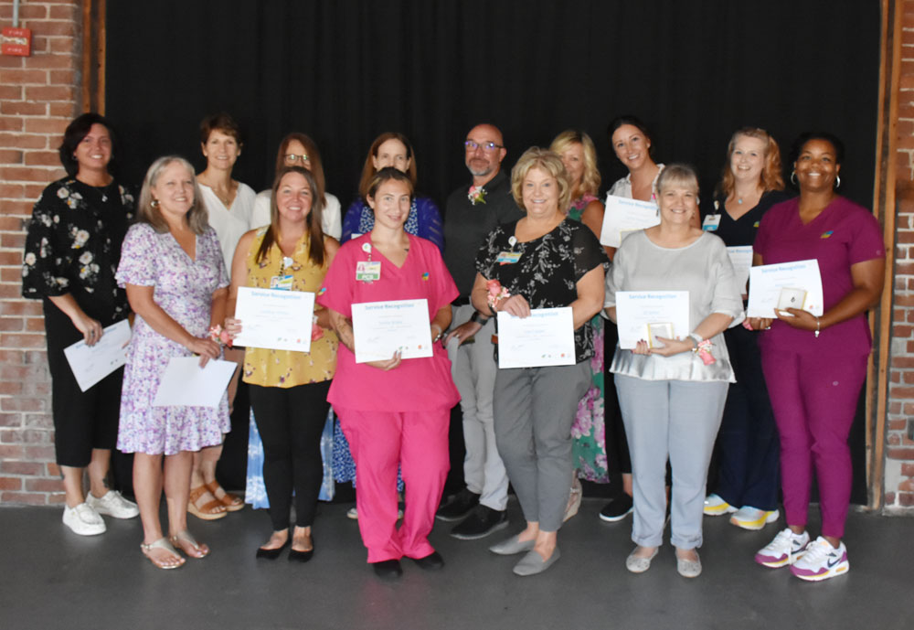 Staff Milestones recognition event South Care Region 10 years