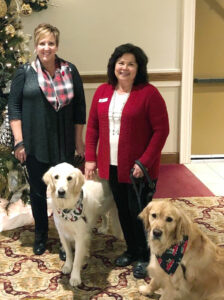 Volunteers With Animal-assisted Therapy Dog