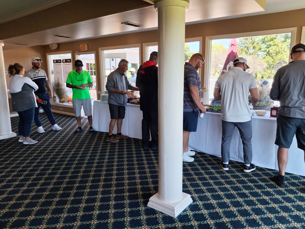 Golf Classic New Vienna Golfers in Line for Buffet