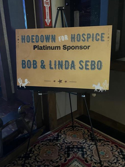 Hoedown for Hospice sponsor