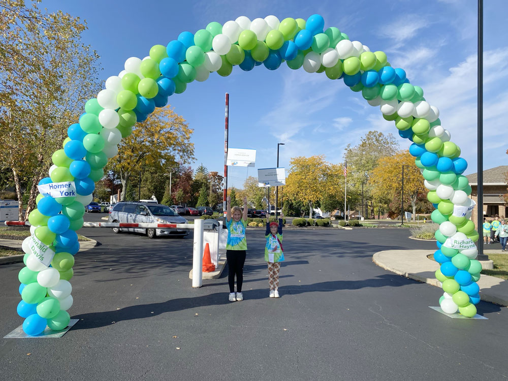 Dayton Remembrance Walk balloon arch