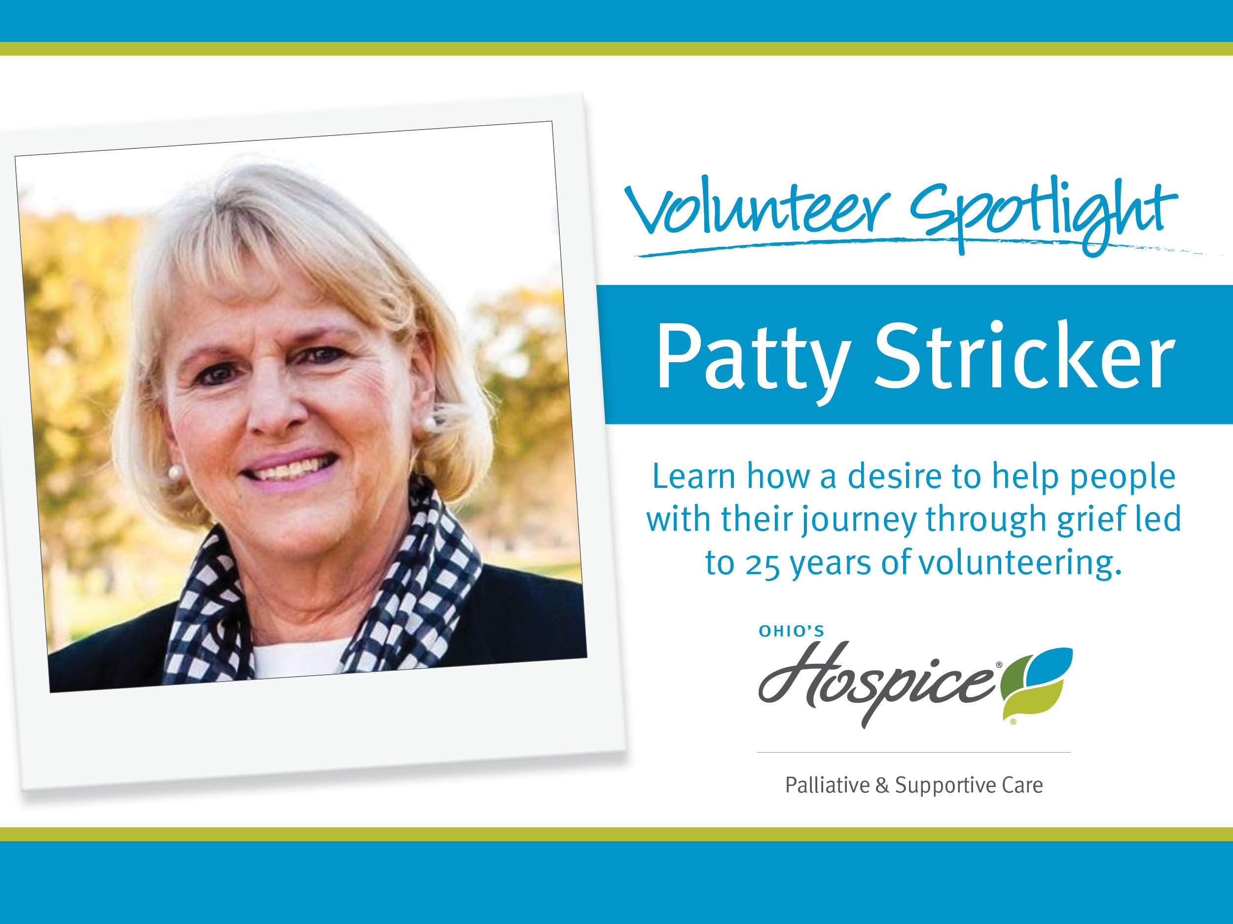 Volunteer Spotlight on Patty Stricker