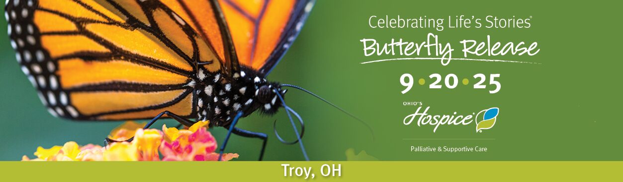 Ohio's Hospice Celebrating Life's Stories 2025 Butterfly Release 9.20.24 Troy, OH