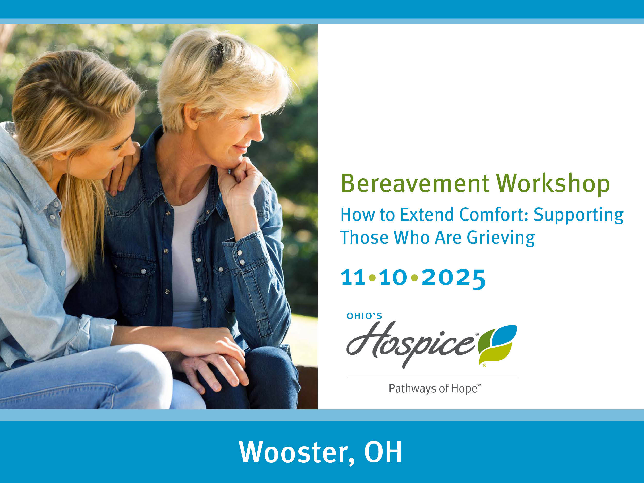 Bereavement Workshop | How to Extend Comfort | 11.10.25 Wooster, OH